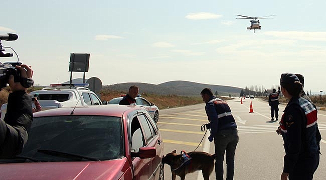 Helikopter Destekli Asayiş ve Trafik denetimi yapıldı