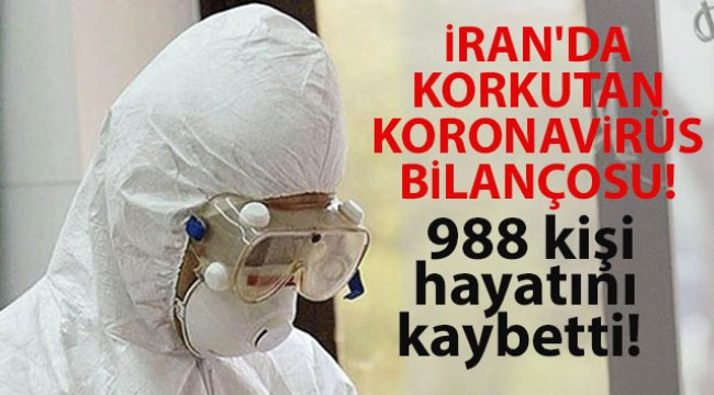 İran’da Korona salgınında ölenlerin sayısı 988’e yükseldi