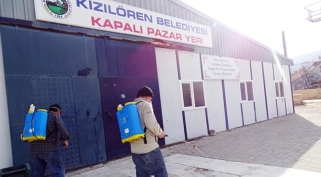 KIZILÖREN BELEDİYESİ’NDE HİJYEN SEFERBERLİĞİ