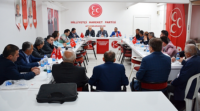 KOCACAN, İLÇE BAŞKANLARI İLE BULUŞTU