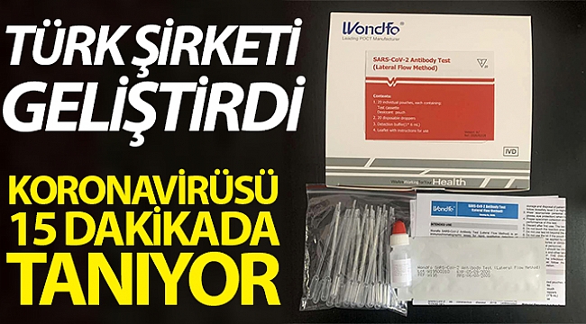 KORONA VİRÜSÜ 15 DAKİKADA TANIYOR