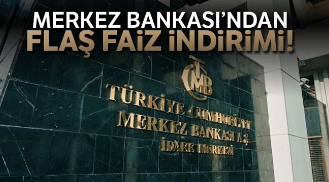 Merkez Bankası faiz indirdi
