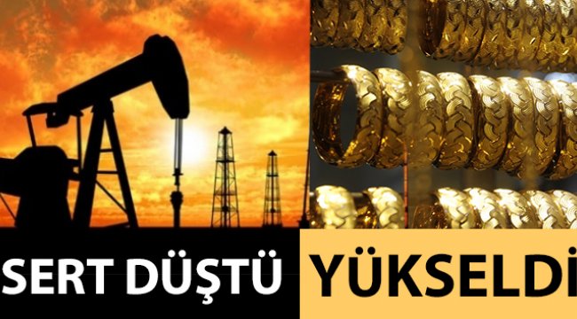 Petrol fiyatları sert düştü, altın yükseldi