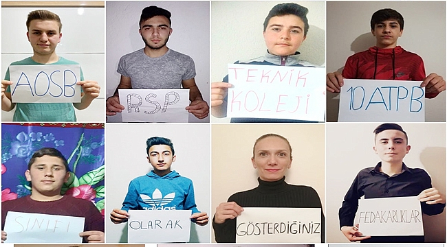 RSP ÖĞRENCİLERİNDEN SAĞLIK ÇALIŞANLARINA DESTEK