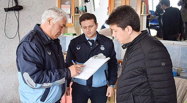 ZABITALAR HİJYEN DENETİMİ YAPTI