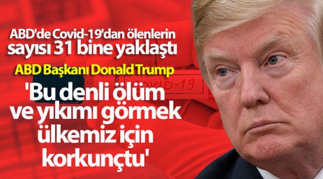 ABD&#039;de Covid-19&#039;dan ölenlerin sayısı 31 bine yaklaştı