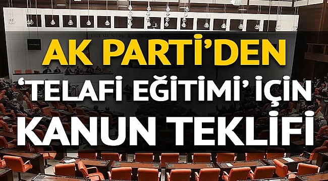 AK Parti'den kanun teklifi
