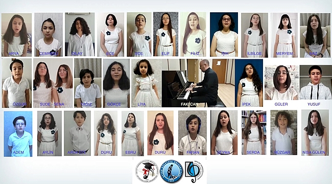 AKÜ ÇOKSESLİ ÇOCUK KOROSU KULAKLARIN PASINI SİLDİ