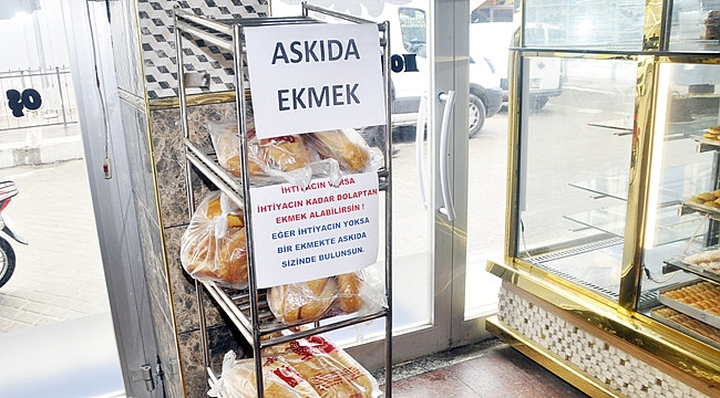 ASKIDA EKMEK KAMPANYASI İLE "BİZ BİZE YETERİZ" DEDİLER