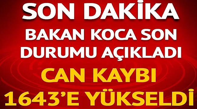 BAKAN KOCA RAKAMLARI AÇIKLADI