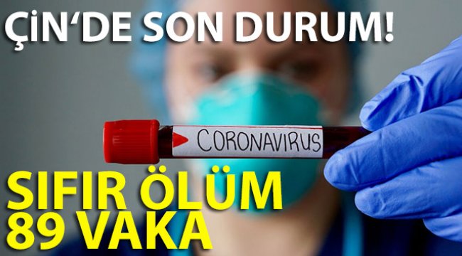 Çin’de dün sıfır ölüm, 89 vaka görüldü