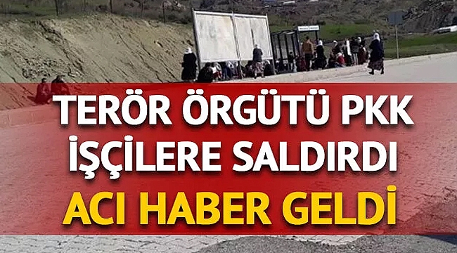 Diyarbakır'da PKK'lı teröristler işçilere saldırdı: 5 sivil şehit