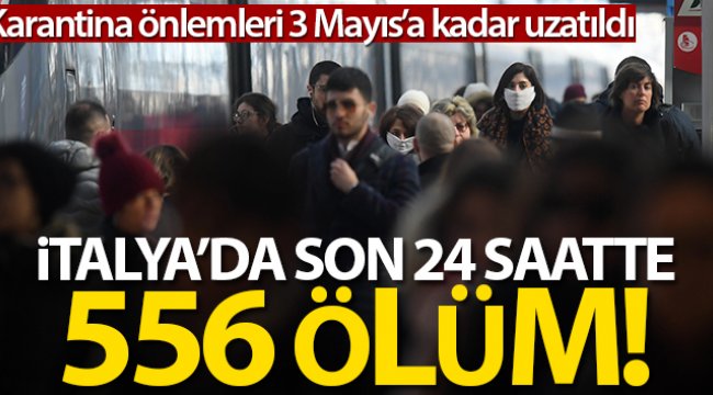 İtalya’da korona virüsten son 24 saatte 566 kişi öldü