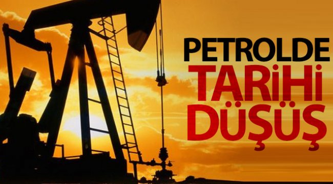 Petrolde tarihi düşüş
