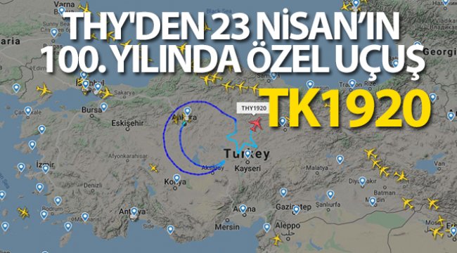 THY'den 23 Nisan’ın 100. yılında özel bir uçuş: TK1920
