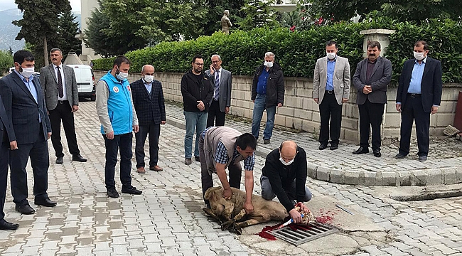 CAMİLERE KURBANLI AÇILIŞ