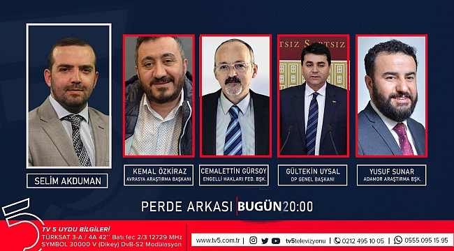 DP GENEL BAŞKANI GÜLTEKİN UYSAL TV5'DE