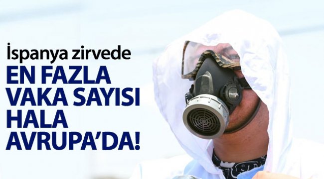 En fazla vaka sayısı hala Avrupa’da