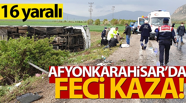 FECİ KAZA: 16 YARALI