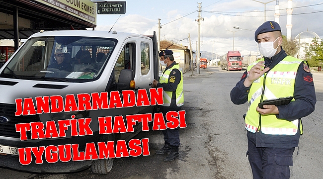 JANDARMA TRAFİK EKİPLERİNDEN "TRAFİK HAFTASI" UYGULAMASI