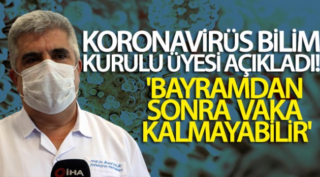 Koronavirüs Bilim Kurulu Üyesi Prof. Dr. İlhami Çelik: 'Bayramdan sonra vaka kalmayabilir'
