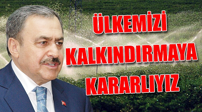 ÜLKEMİZİ KALKINDIRMAYA KARARLIYIZ