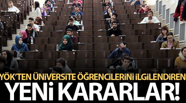 YÖK&#039;ten küresel salgın ile mücadele kapsamında yeni düzenlemeler