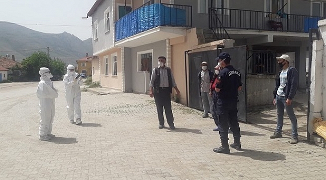 BİR KÖYDE GİRİŞ ÇIKIŞLAR SINIRLANDIRILDI