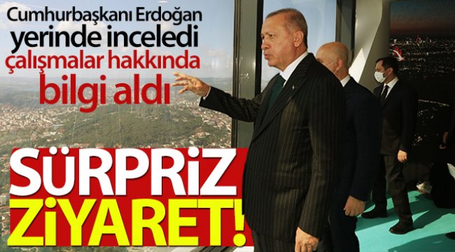 Cumhurbaşkanı Erdoğan Çamlıca Kulesi'ni inceledi