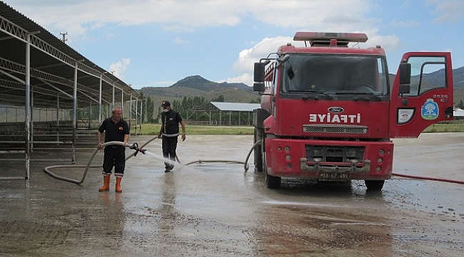 HAYVAN PAZARLARI DEZENFEKTE EDİLEREK AÇILIYOR