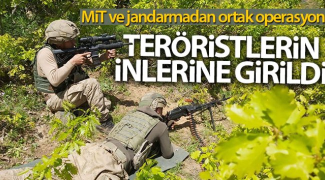 MİT ve jandarmadan ortak operasyon: Teröristlerin inlerine girildi