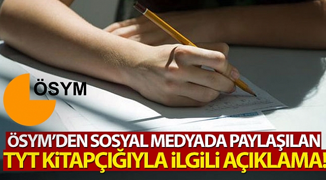 ÖSYM'den sosyal medyadaki paylaşımla ilgili açıklama
