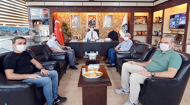 TAPU MÜDÜRLÜĞÜNDEN BAŞKAN MUSTAFA ÇÖL’E ZİYARET