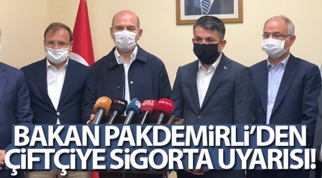 Tarım ve Orman Bakanı dere yataklarına dikkat çekti, çiftçiye sigorta uyarısı yaptı