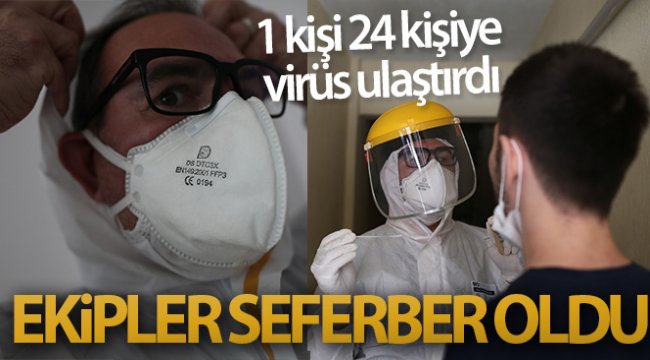 Akraba apartmanında 1 kişi 24 kişiye virüs bulaştırdı, ekipler seferber oldu