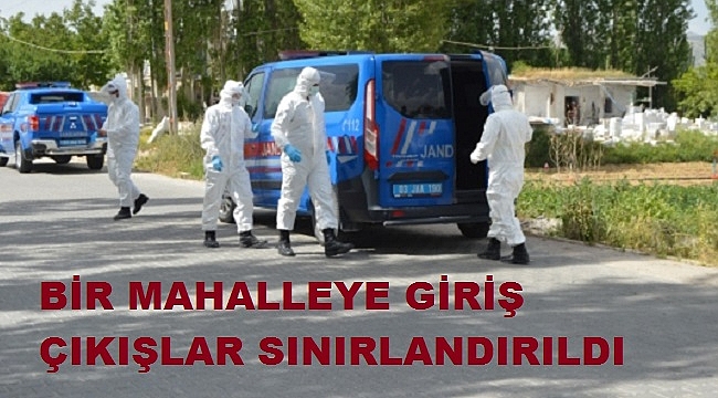 BİR MAHALLEDE GİRİŞ ÇIKIŞLAR SINIRLANDIRILDI