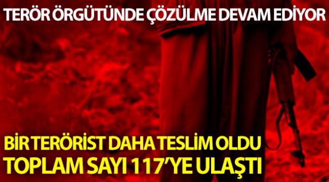 Bölücü terör örgütünde çözülme hız kesmeden devam ediyor