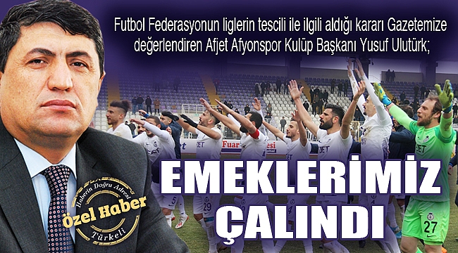 EMEKLERİMİZ ÇALINDI