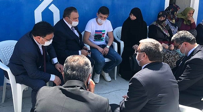 EROĞLU ŞEHİT EVİNE TAZİYEDE BULUNDU