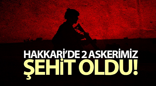 Hakkari'de 2 askerimiz şehit oldu