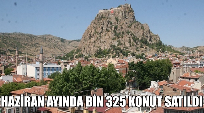 HAZİRAN AYINDA BİN 325 KONUT SATILDI