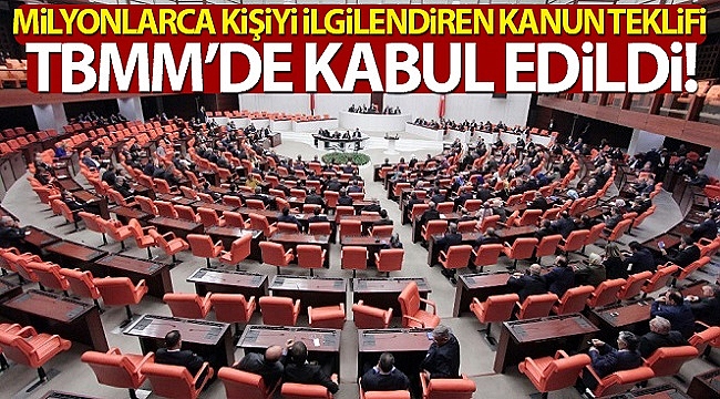 İşsizlik Sigortası Kanun Teklifi TBMM'de kabul edildi