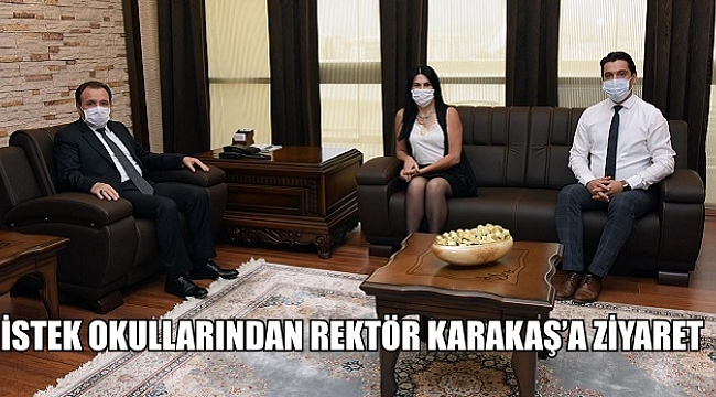 İSTEK OKULLARINDAN REKTÖR KARAKAŞ’A ZİYARET