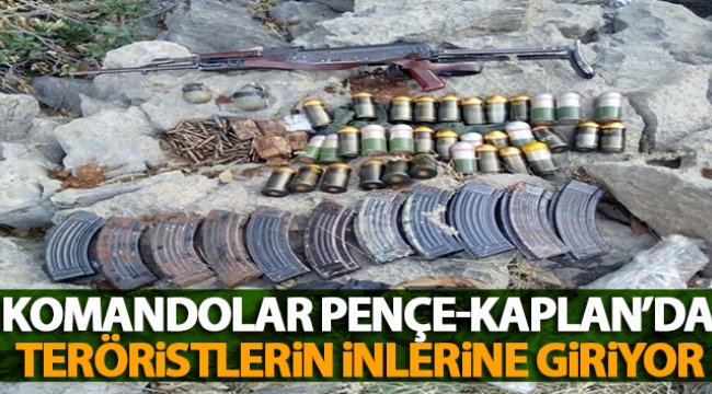 Komandolar Pençe-Kaplan’da teröristlerin inlerine giriyor