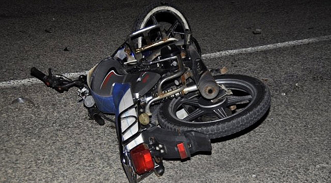 MOTOSİKLET KAZASI: 1 YARALI