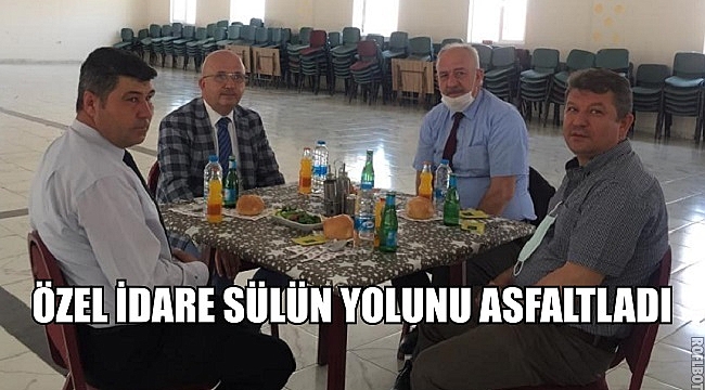 ÖZEL İDARE SÜLÜN YOLUNU ASFALTLADI