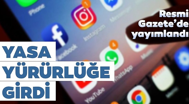 Sosyal Medya yasası yürürlüğe girdi