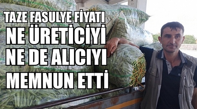 TAZE FASULYE FİYATI, NE ÜRETİCİYİ NE DE ALICIYI MEMNUN ETTİ