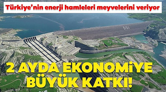 VEYSEL EROĞLU BARAJINDAN EKONOMİYE BÜYÜK KATKI