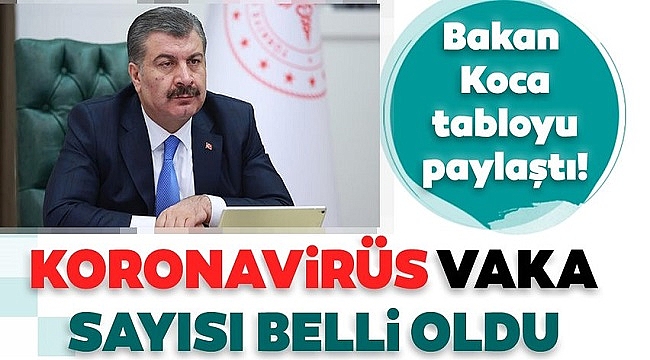 BAKAN KOCA SON VERİLERİ PAYLAŞTI